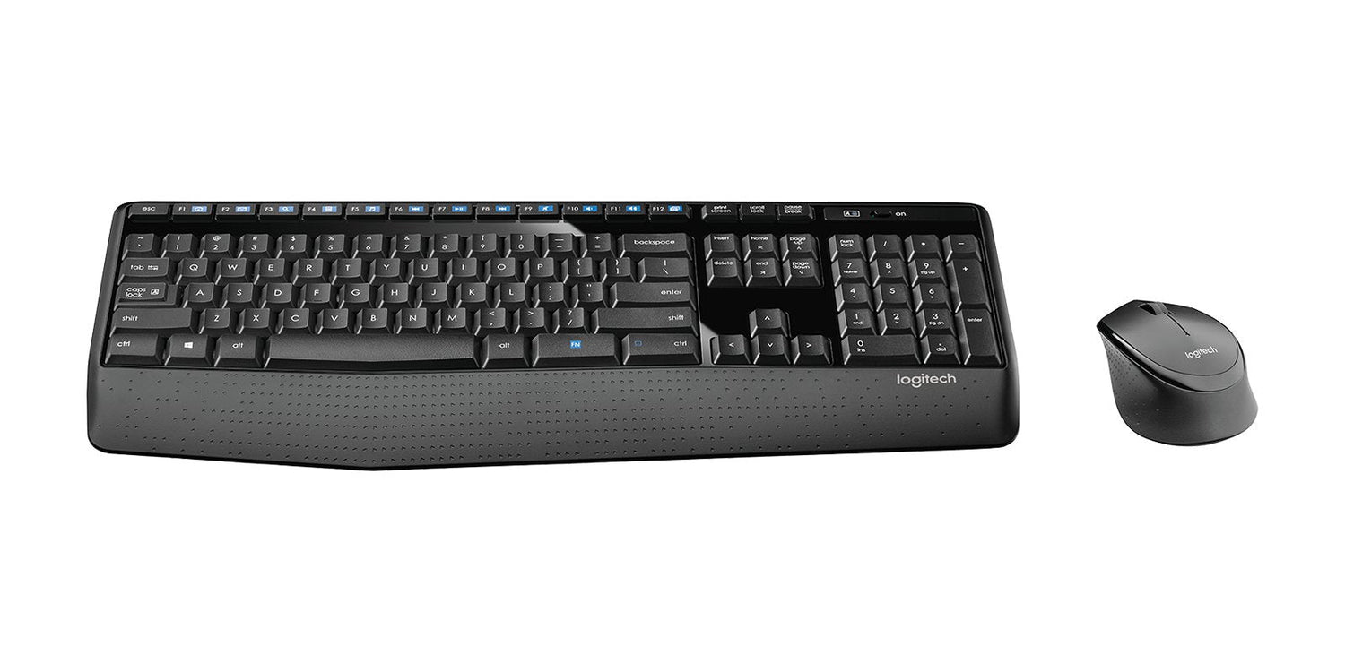 Teclado Checo + Ratón Logitech Wireless Combo Mk345 Oficina Rf Inalámbrico Negro