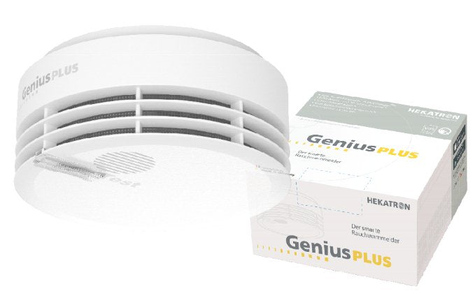 Hekatron Genius Plus 10 Jahres Rauchwarnmelder Inkl.Klebepad