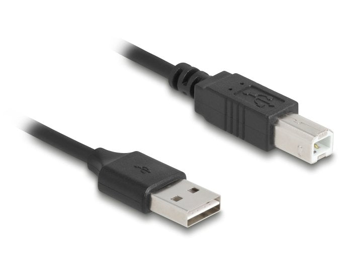 Cable Delock 90130 Usb 2.0 0,8 M Usb A Negro