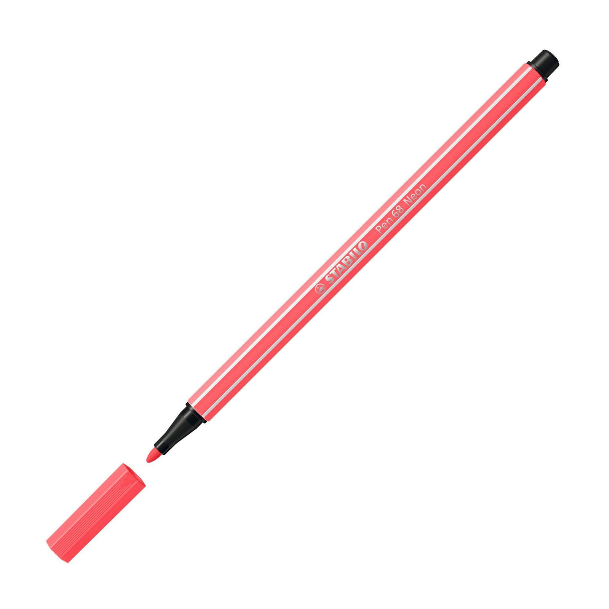 Stabilo Pen 68 Rotulador Rojo Fluorescente -10u-