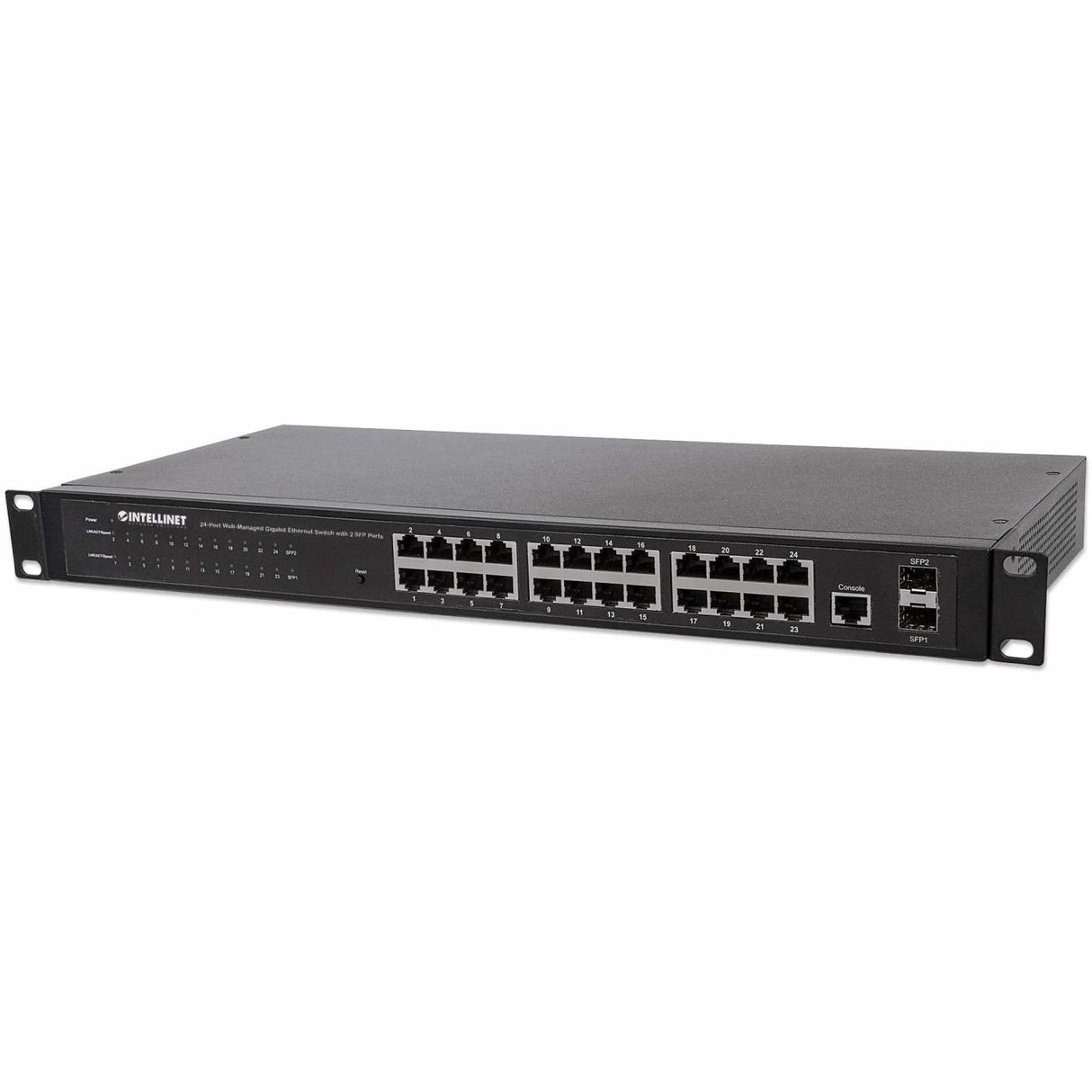 EAN 0766623560917 - Intellinet 560917 switch Gestionado Gigabit Ethernet (10/100/1000) 1U Negro imagen 7