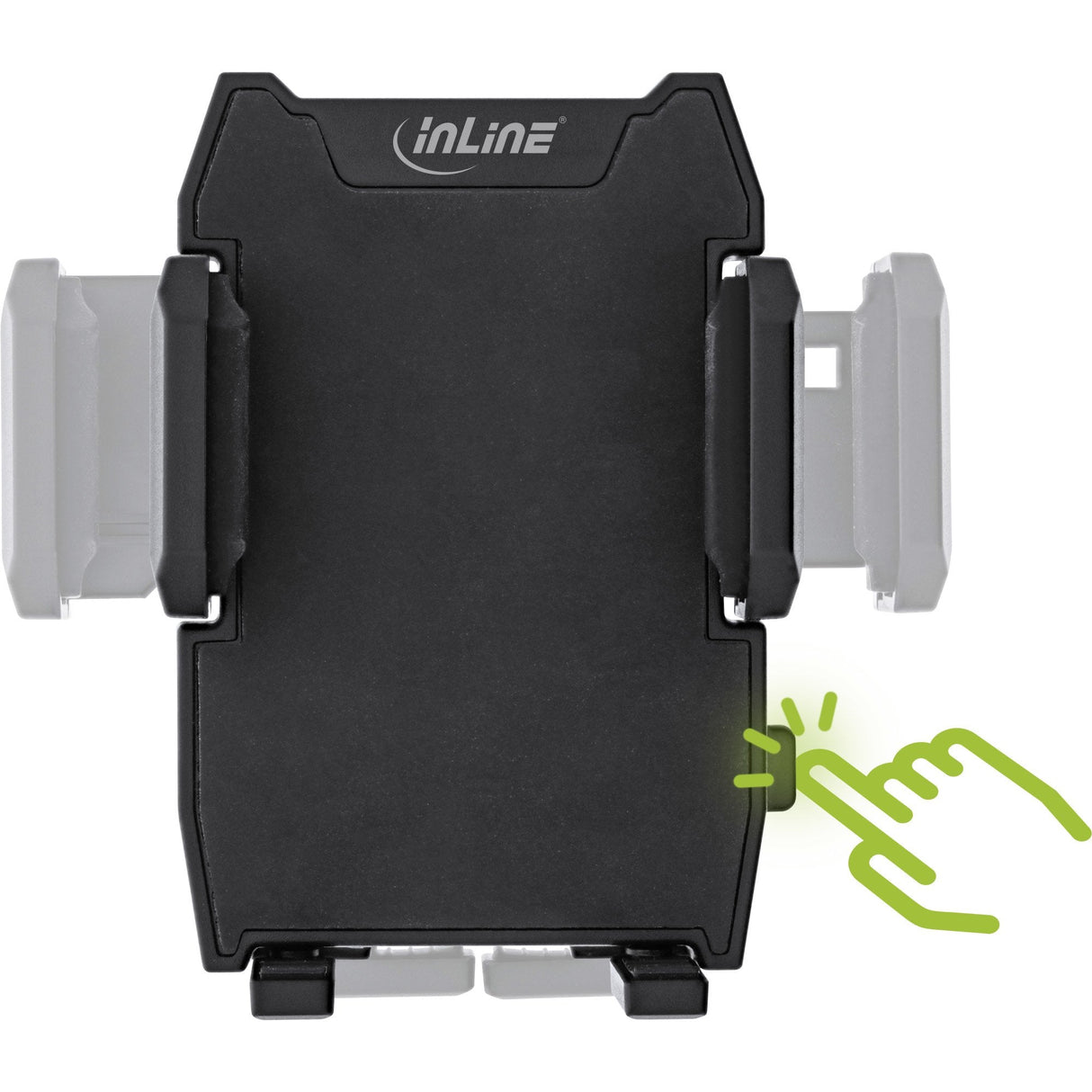 Inline Smartphone Windshield Soporte Coche Con Ventosa Para Rejilla De Ventilación, One Click Easy Ii, Universal