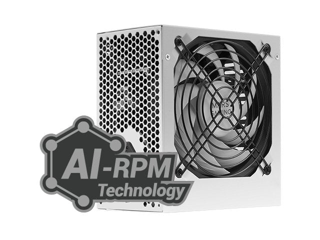 Fuente Alim. 650w 85% Ef Blanco Mars Gaming 650w/ Eficiencia 85%/ Silencioso/ Ventilador 120mm/ Atx