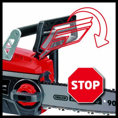 Motosierra A Batería Einhell Ge-Lc 18 Li Kit, 18volt, Motosierra Eléctrica (Rojo/Negro, Batería De Iones De Litio De 3,0 Ah) 4501760