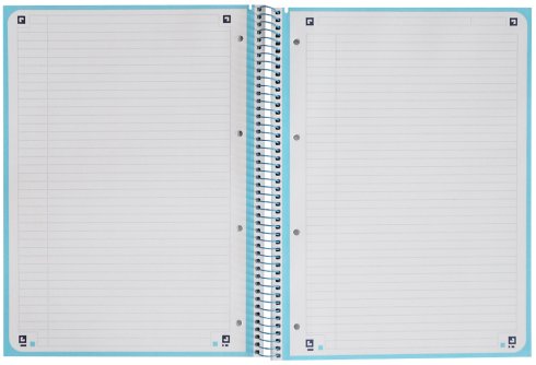 Oxford Cuaderno Europeanbook 1 School Microperforado 80 Hojas 1 Línea Tapas Extraduras Touch A4+ Azul Pastel -5u-