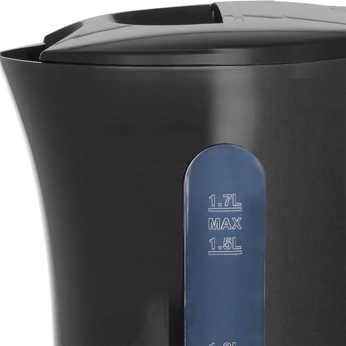Emerio Hervidor, 1,7 L, Inalámbrico Negro