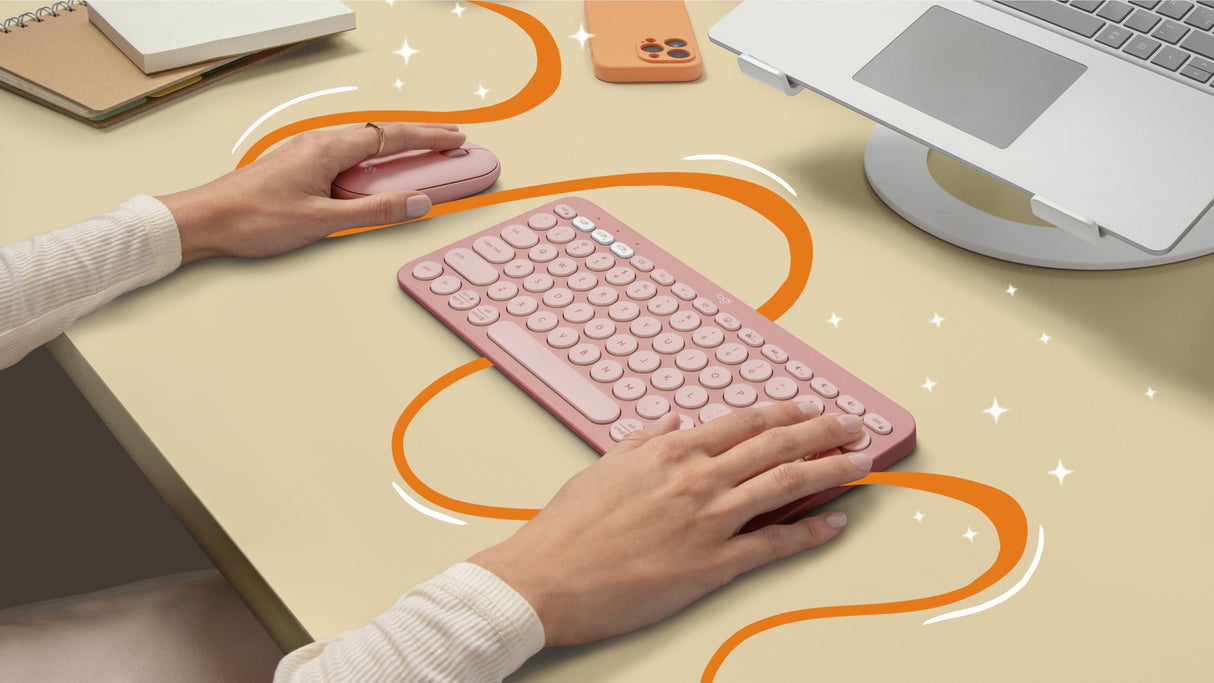 EAN 5099206110632 - Logitech 920-011853 teclado Universal Bluetooth QWERTY Internacional de EE.UU. Rosa imagen 10
