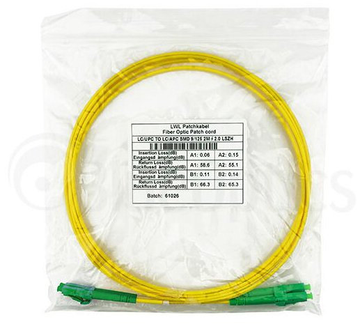 Blueoptics Sfp3131bu3mm Cable De Fibra Optica 3 M Lc G.657.A1 Amarillo