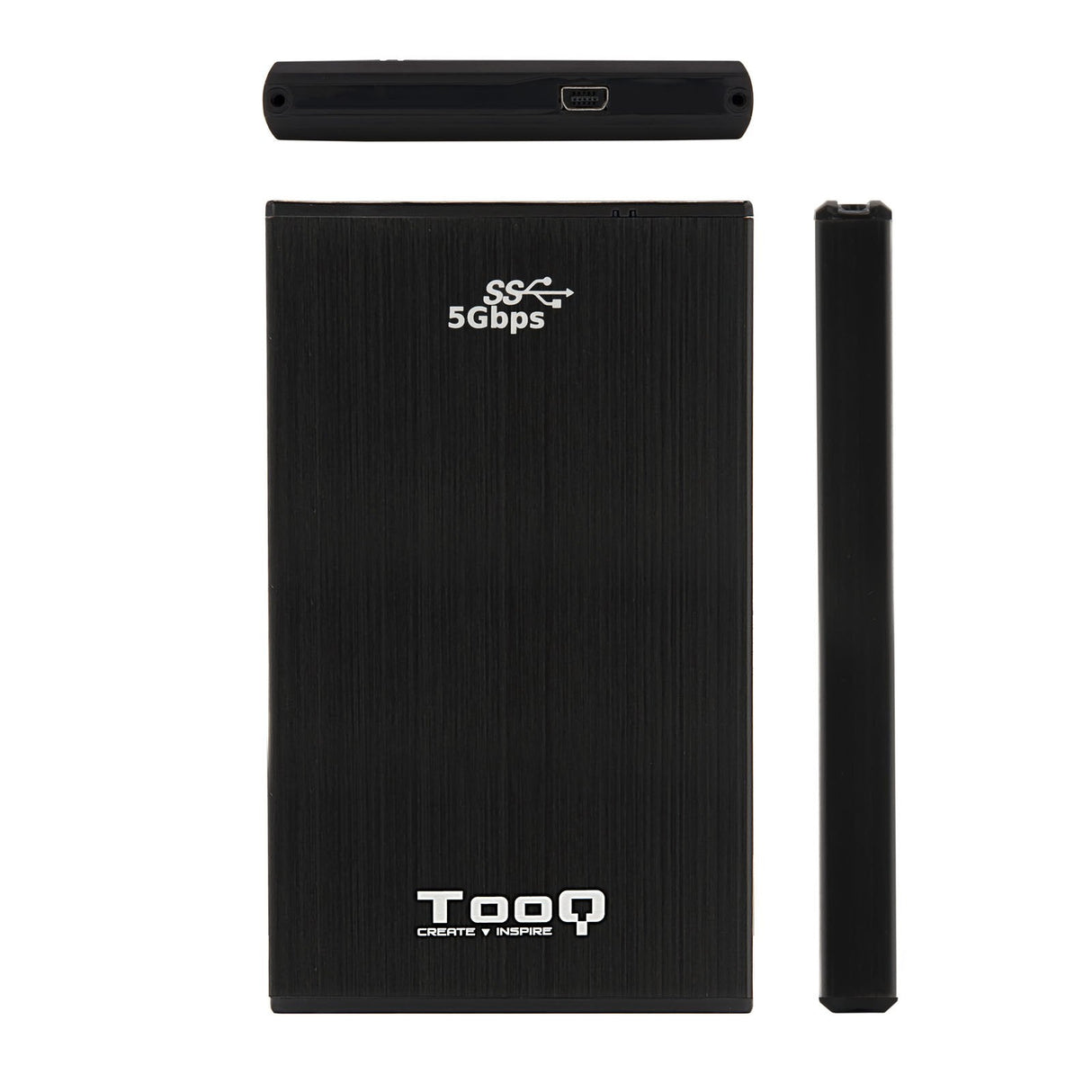 Tooq Carcasa Externa Hdd/Sdd 2.5" Hasta 9,5mm Sata Usb 3.0/3.1 Gen 1 - Negro