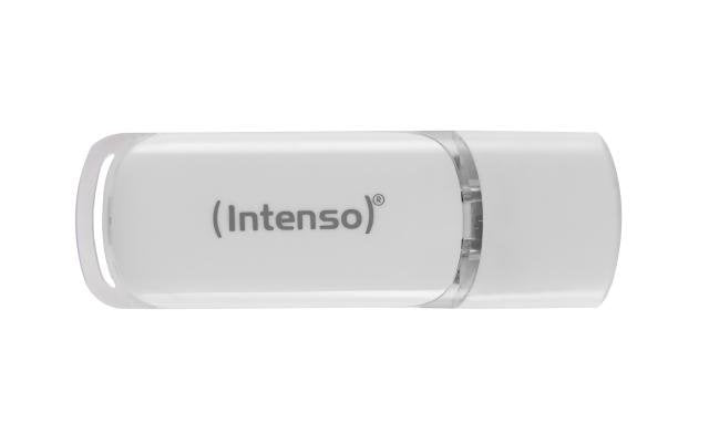Pendrive Intenso Flash Line 128 Gb Usb Tipo C 3.2 Gen 1 (3.1 Gen 1) Blanco