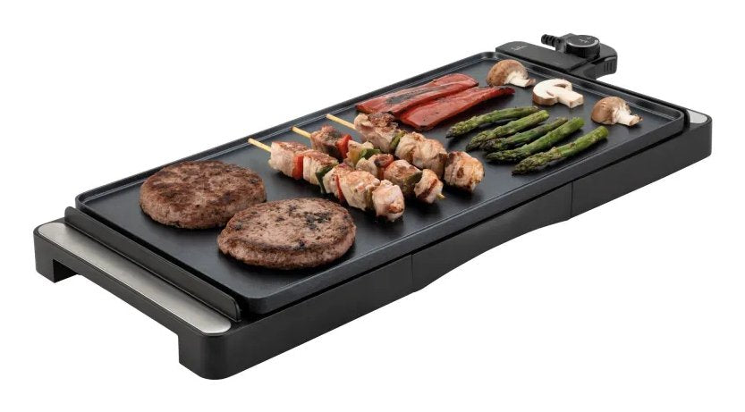 Jata Electric Griddle Cool-Touch Handles 508x254mm 2500w Black Jegr1245