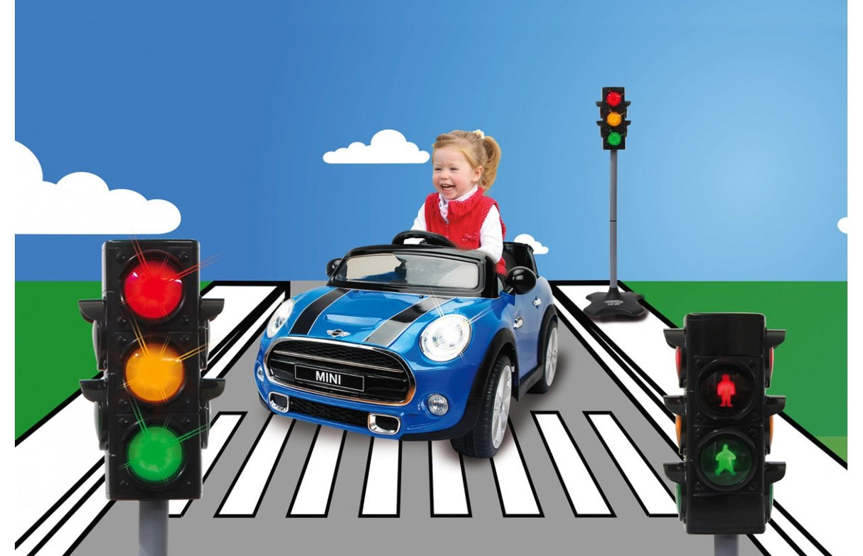 Jamara 460256 Accesorio Para Juguete De Montarse Semáforo De Juguete, Señal De Tráfico Semáforo De Juguete, 6 Año(S), De Plástico, Negro, Gris