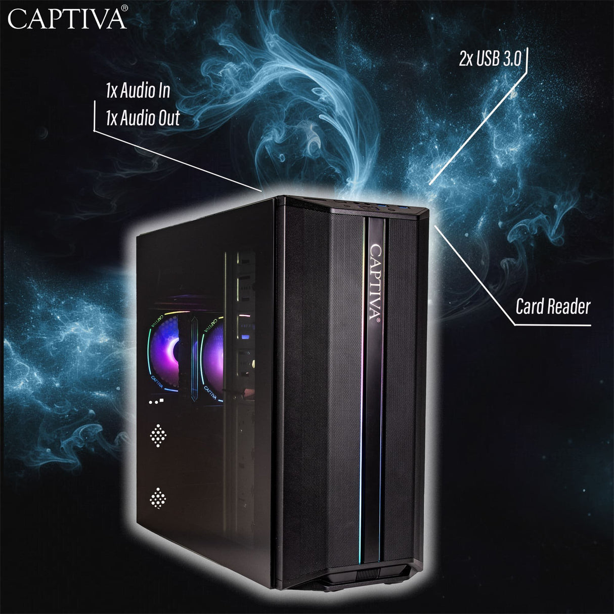 EAN 4046373927649 - CAPTIVA 92764 PCs/estación de trabajo AMD Ryzen™ 7 5700X 32 GB DDR4-SDRAM 1 TB SSD NVIDIA GeForce RTX 506 imagen 6
