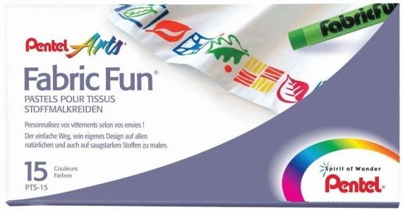 Pentel Arts Fabric Fun - Lápiz De Color - Para Stoff - Varios Colores - 0.5 Mm - Fein (Paquete De 15)