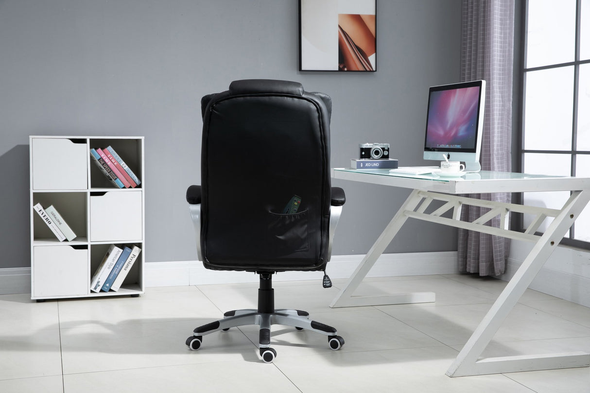 Silla Activejet De Oficina Con Masaje, Calefactable Yk7304 Negro