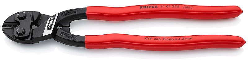 Knipex Cortapernos Compacto Cobolt Xl 7101250, Alicates De Corte (Negro Rojo)