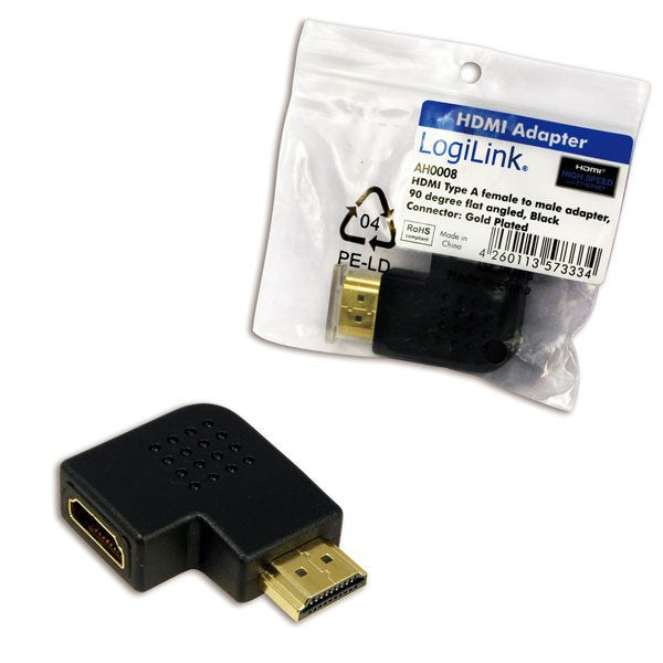 Logilink Adaptador Hdmi M/H Angulo 90º Plano Ah0008