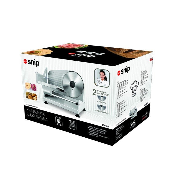 EAN 5908277385224 - ELDOM KR400 rebanadora Eléctrico 150 W Acero inoxidable Metal imagen 10