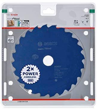 Hoja De Sierra Circular Bosch Professional Expert Para Madera, Ø 216 Mm, Orificio 24z 30 Mm, Para Tronzadoras A Batería 2608644518