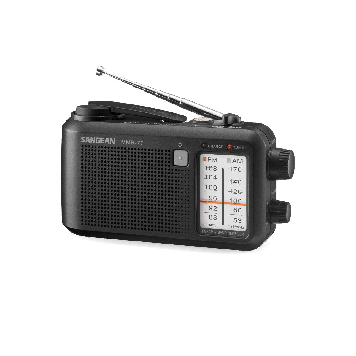 Sangean Mmr-77 Fcc Matt Black Radio Portátil