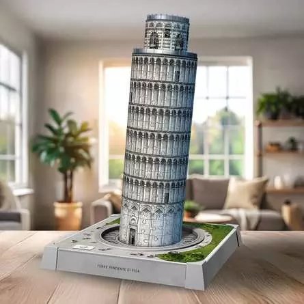 Ravensburger 3d Puzzle Iconics: Slate Tower From Pisa - Con Luz 216 Partes 12008028