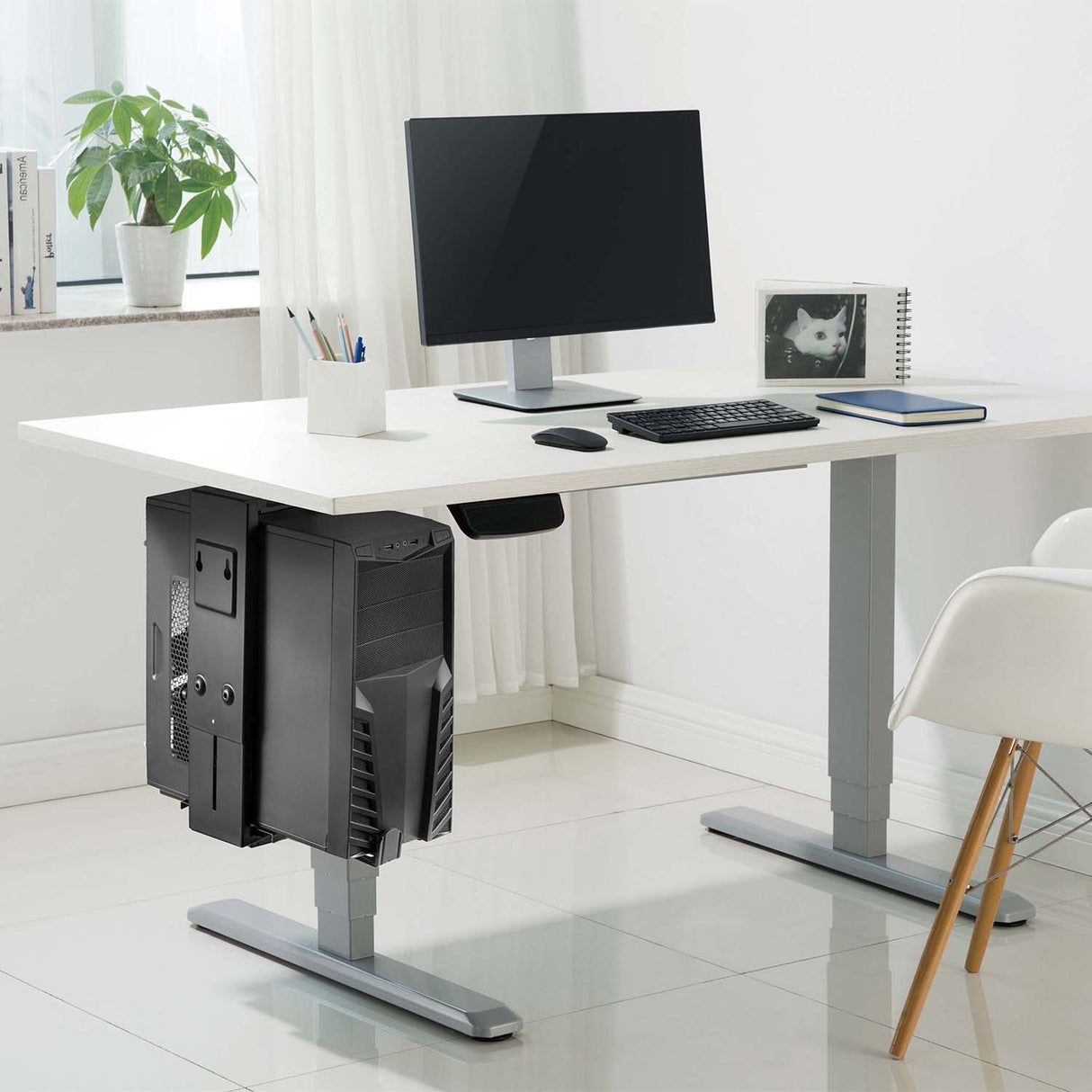EAN 8436574709308 - AISENS MPC04-203 soporte de CPU Under desk / Wall-mounted CPU holder Negro imagen 5