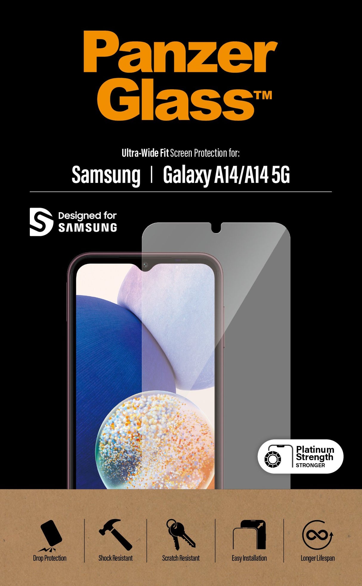 EAN 5711724073212 - PanzerGlass ® Screen Protector Samsung Galaxy A14 | A14 5G | Ultra-Wide Fit Protector de pantalla 1 pieza imagen 4
