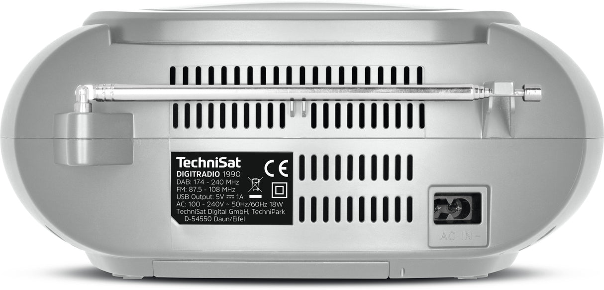 EAN 4019588139527 - TechniSat DigitRadio 1990 Analógico y digital 3 W DAB+, FM Plata Reproducción MP3 imagen 5
