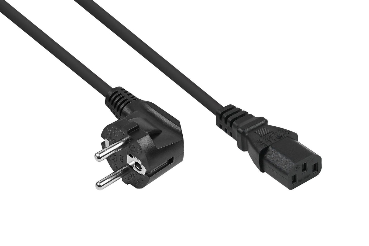 EAN 4066857003096 - Kabelmeister SK0130-S005 cable de transmisión Negro 0,5 m Enchufe tipo E+F IEC C13 imagen 1
