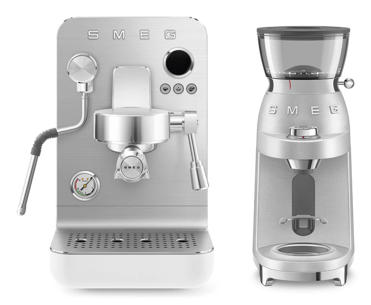 Smeg Espresso Coffee Machine Collection White Emc02whmeu