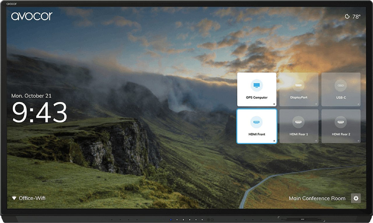 Avocor Avg-6560 Pizarra Y Accesorios Interactivos 165,1 Cm (65") 3840 X 2160 Pixeles Pantalla Táctil Usb
