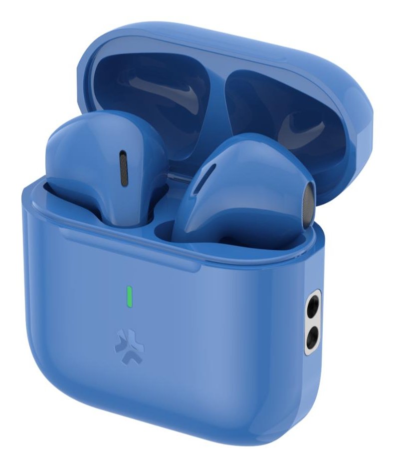 Auriculares Celly Compact True Wireless Stereo (Tws)Usb Tipo C Bluetooth Azul
