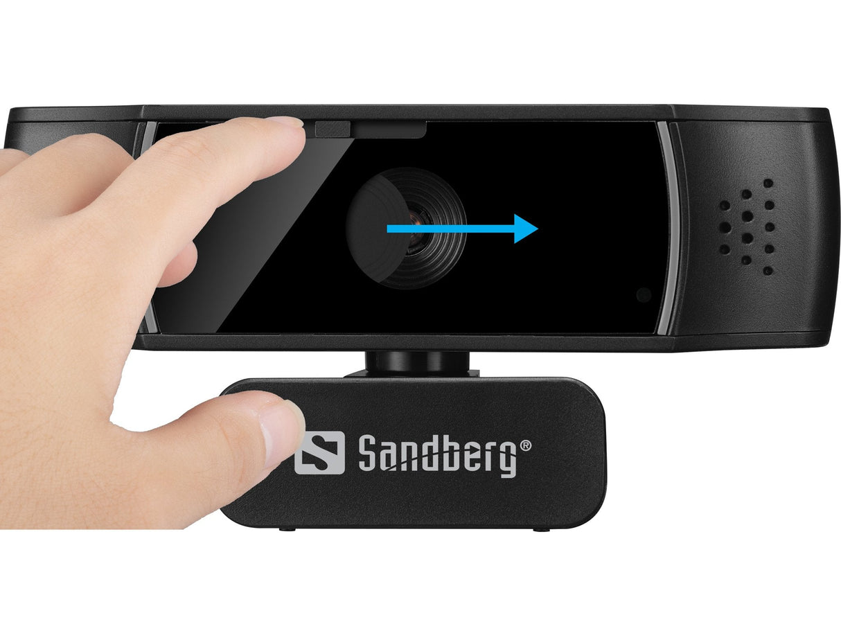 Sandberg Usb Webcam Autofocus Dualmic Cámara Web 2,07 Mp 1920 X 1080 Pixeles Usb 2.0 Negro