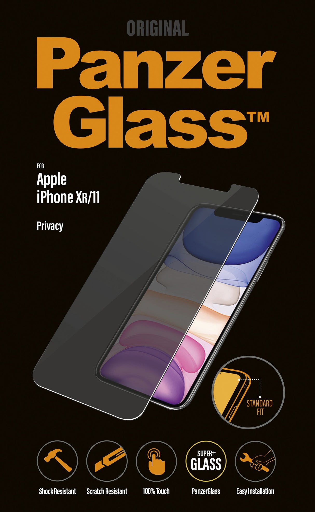 EAN 5711724126628 - PanzerGlass ® Privacy Screen Protector iPhone 11 | XR | Standard Fit Protector de pantalla Apple 1 pieza( imagen 2
