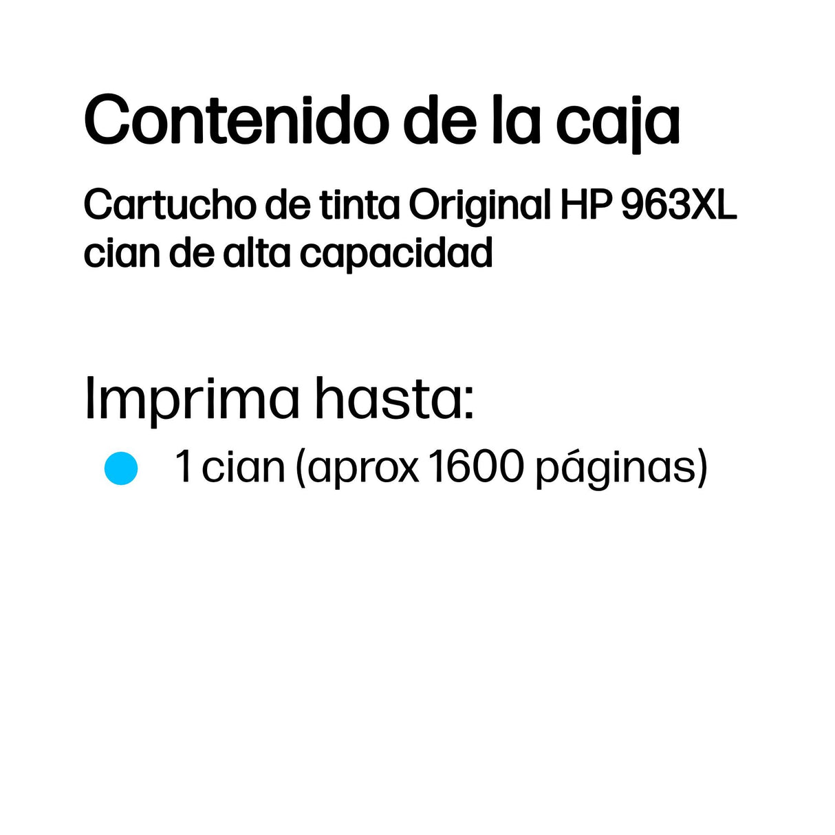 EAN 0192545866521 - HP 963XL High Yield Cyan Original Ink Cartridge cartucho de tinta 1 pieza(s) Alto rendimiento (XL) imagen 3