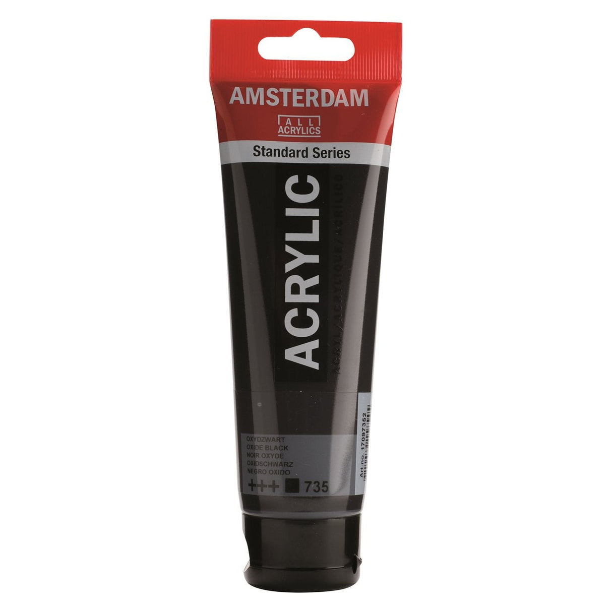 Talens Amsterdam Standard Series Colores Acrílicos Tubo 120ml Negro Óxido