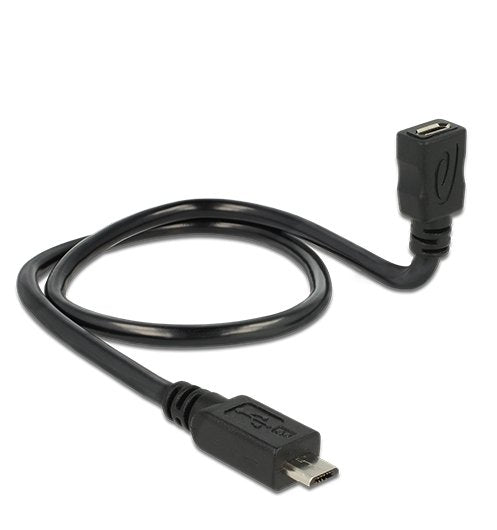 Delock 83925 Cable Usb 2.0 Micro-B Male > Usb 2.0 Micro-B Female Otg Shapecable 0.50 M