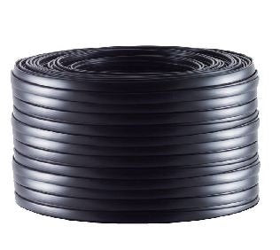 S-Impuls Cable Telefónico 6-Adrig Plano Negro 25m