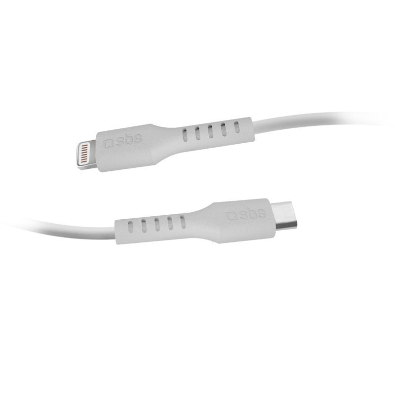 Cable Usb Sbs Lightning A Tipo C 1m Blanco