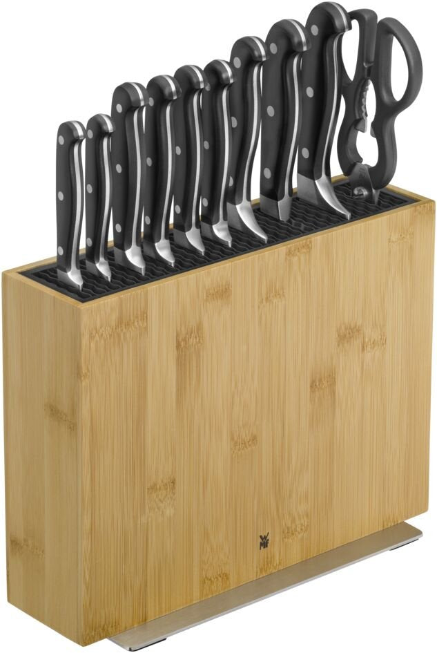 Wmf 1893874500 Messerblock Unbepiezast, Bambus Hell