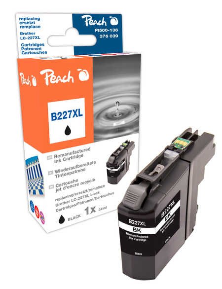 Ink Peach Pi500-136 Brother Lc-227xl | Black