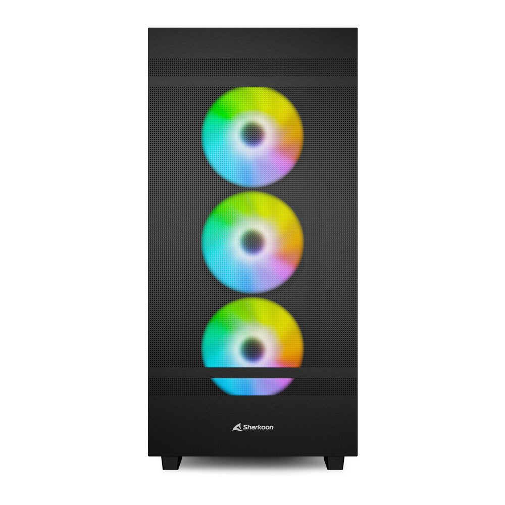 Caja Pc Sharkoon Rebel C50 Rgb Atx Full Tower Negro 4044951038244