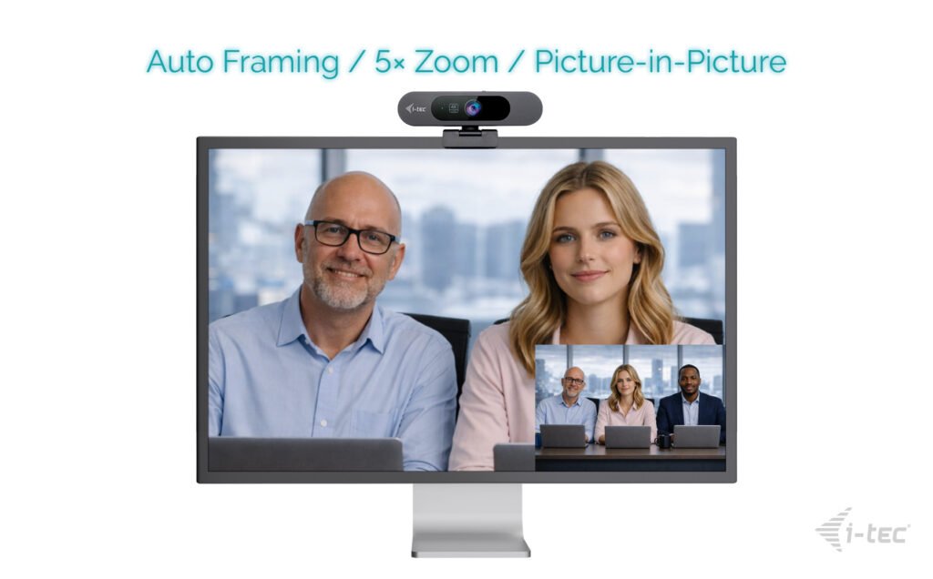 Webcam I-Tec Solomon Pro 900 4k Ai Auto Framing