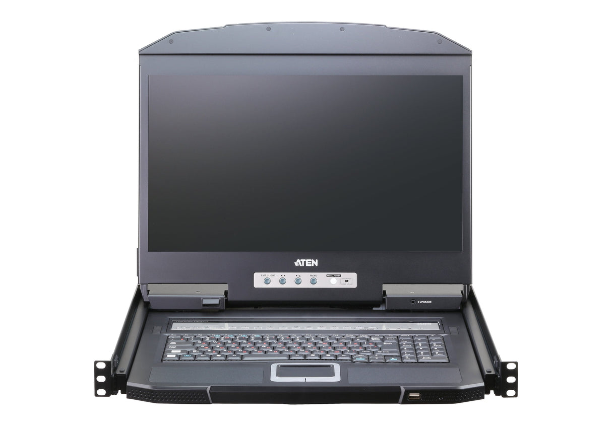 Aten Cl3116nx Kvm-Switch, 18,5zoll Tft, Vga, Ps 2-Usb, 16 Port, Fr-Layout