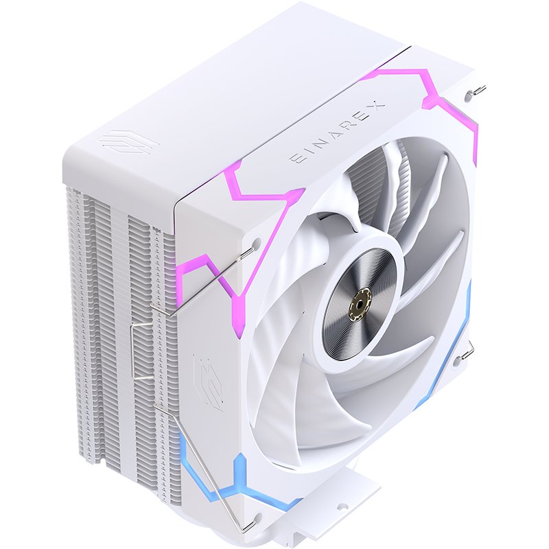 EAN 6977277369274 - Einarex EXAC-VT-100-R-W sistema de refrigeración para ordenador Procesador Refrigerador de aire 12 cm Bla imagen 7