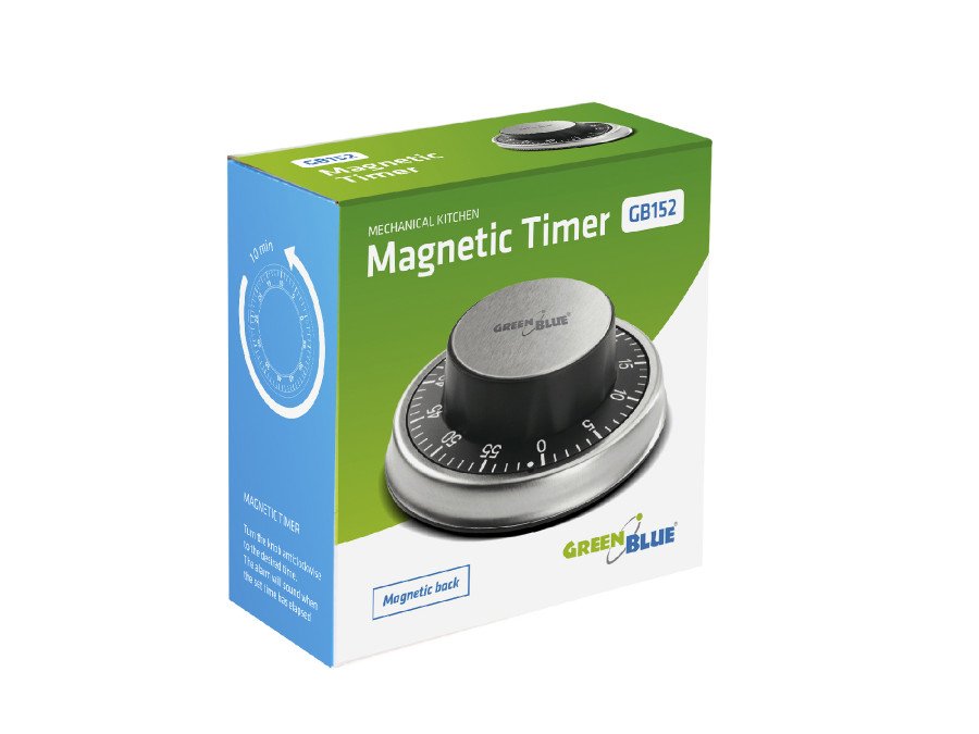 EAN 5902211108566 - Greenblue 51348 Temporizador mecánico para cocina Plata imagen 3