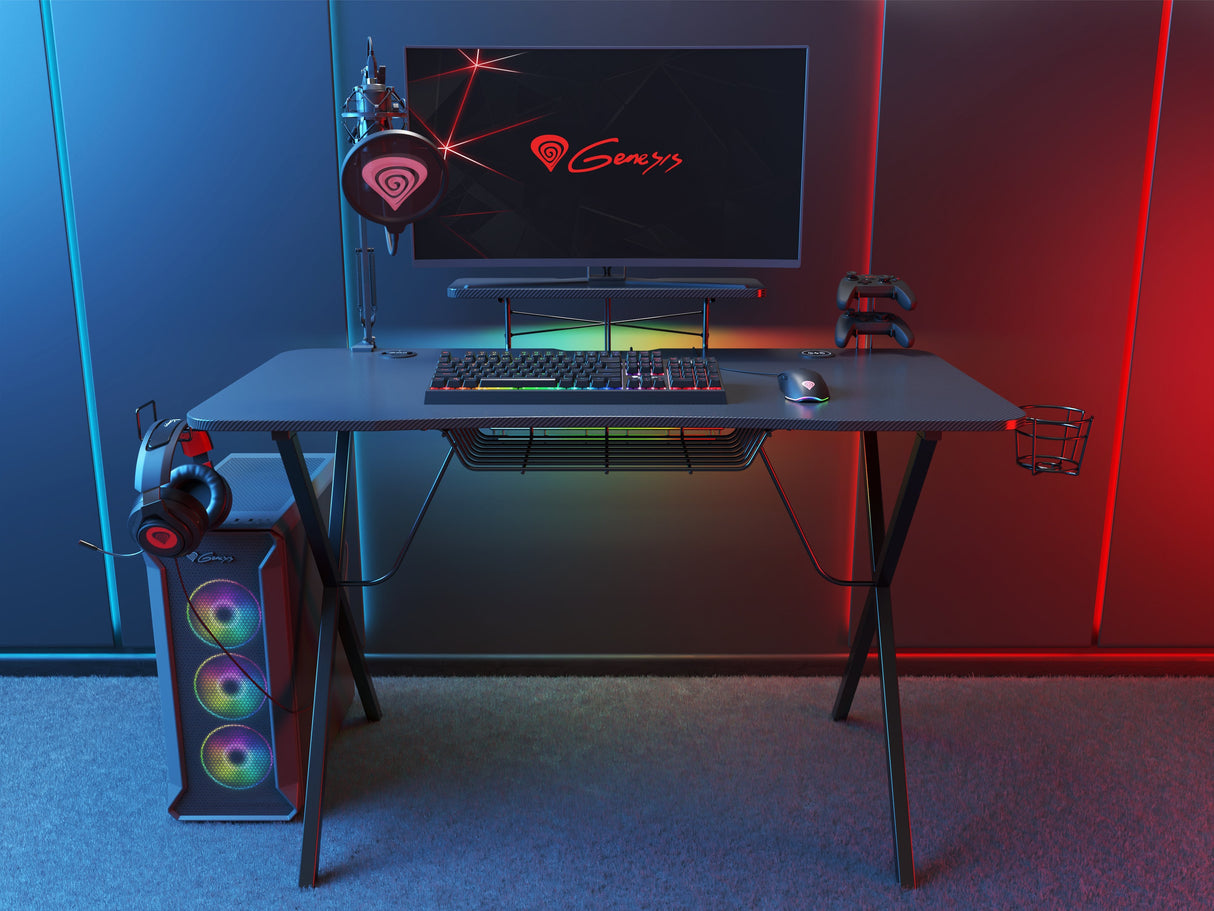 Genesis Holm 300 Rgb Mesa Gaming Negra