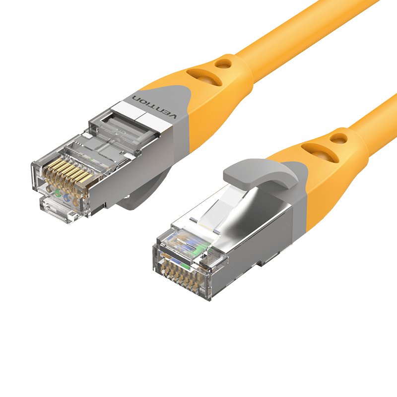 Cable De Red Rj45 Sftp Vention Ibhyq Cat.6a 20m Amarillo