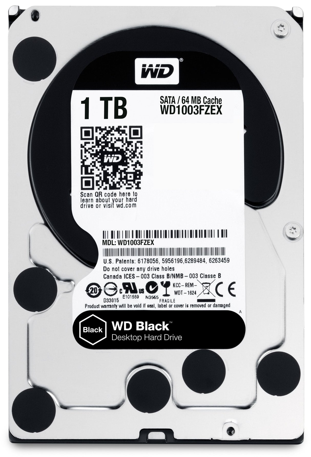 Disco Duro Western Digital Caviar Black 1tb 3.5' Sata Iii 64mb