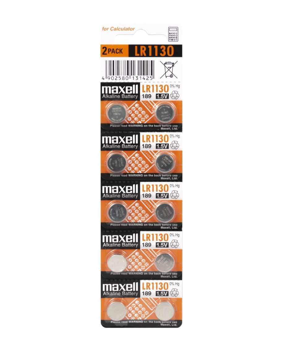 EAN 4902580131425 - Maxell 11717100 pila doméstica Batería de un solo uso LR1130 Alcalino imagen 2